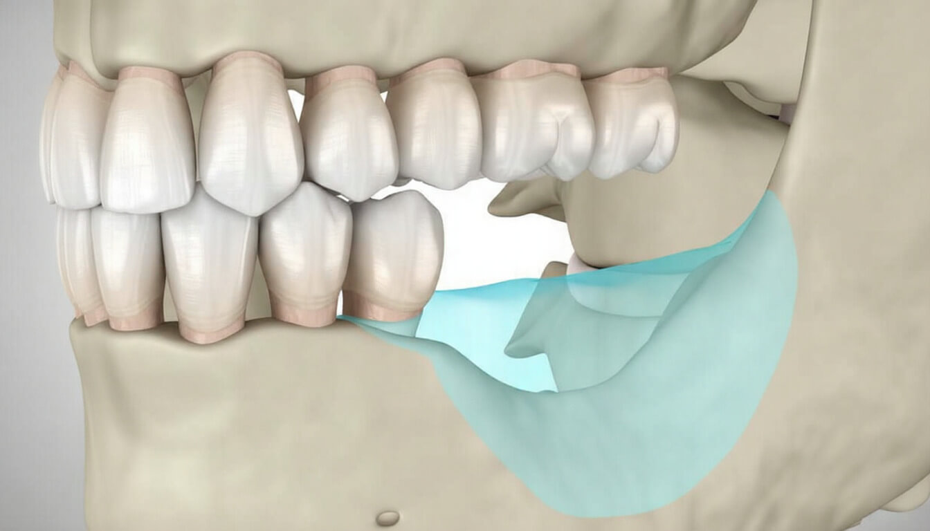 Визуализация потери костной ткани в челюсти