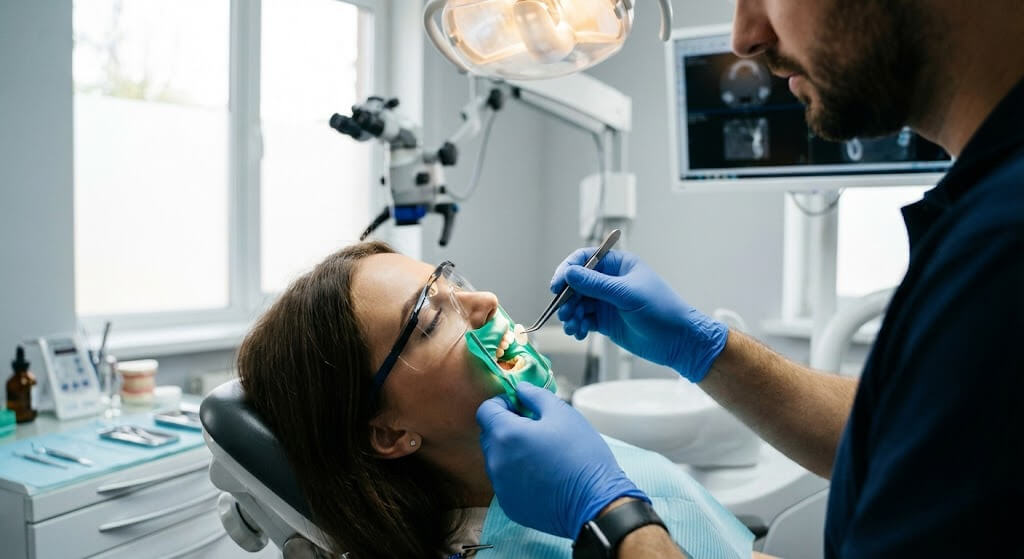 Установка керамических виниров в стоматологии