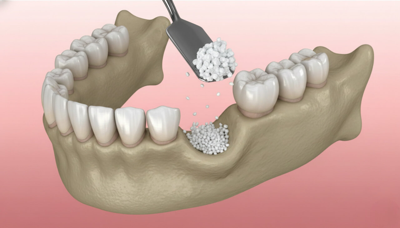 Процесс восстановления костной ткани челюсти